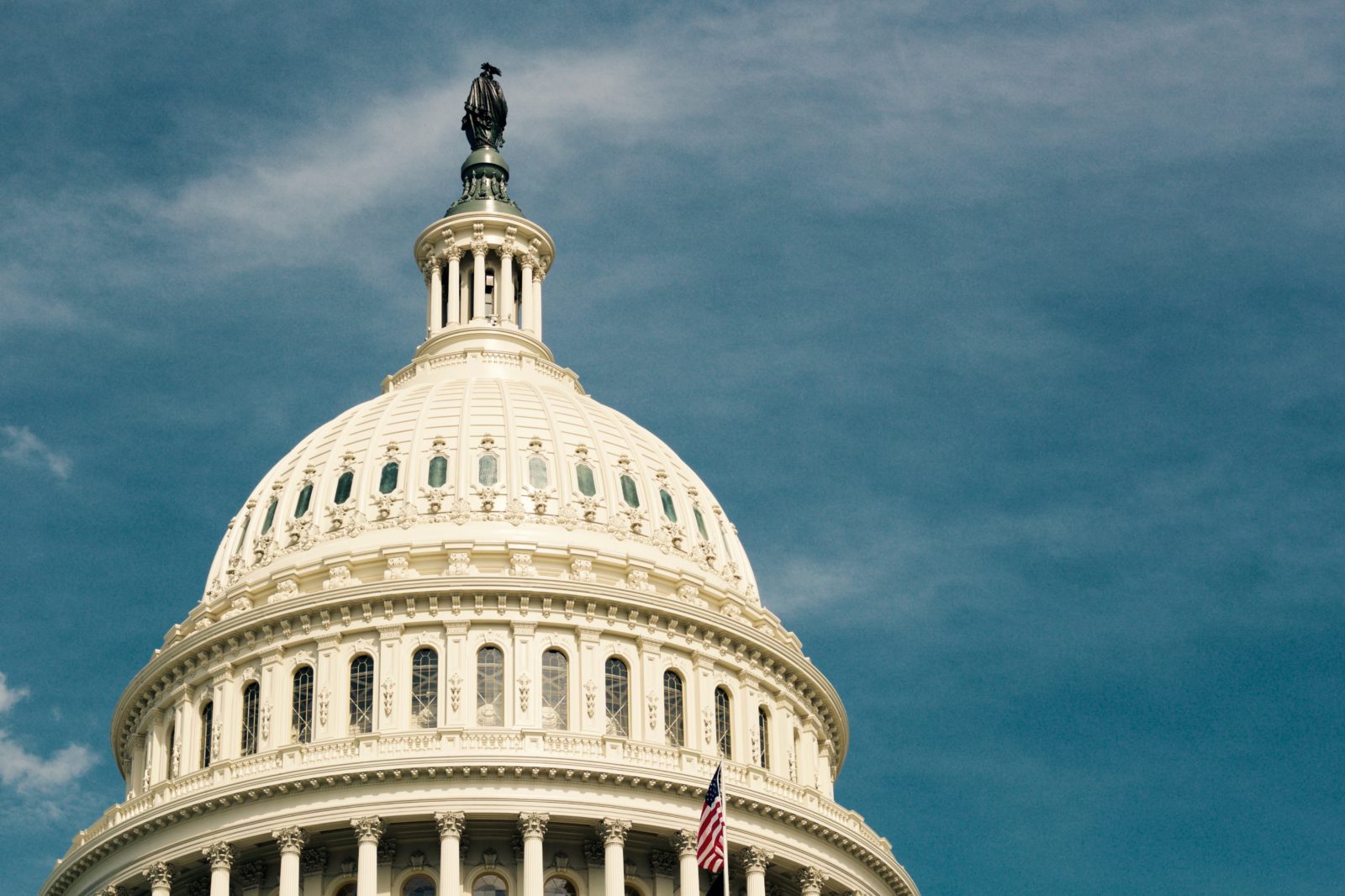 The US capitol building in Washington, D.C.