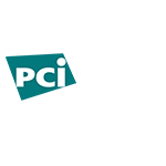 The PCI logo embedded within a software security framework on a white background.
