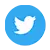 The twitter logo on a white background.