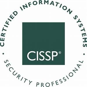 The cissp security professional logo.