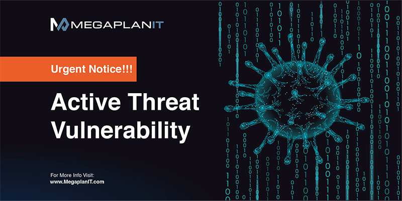 Active threat vulnerability exposed through a blog.