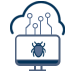 Antivirus-V4-150px An icon of a computer with an Endpoint Detection and Response solution.