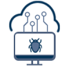 Antivirus-V4-150px An icon of a computer with an Endpoint Detection and Response solution.