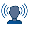 Awareness-V2-150px A blue icon of a person with a headset representing Cyber Maturity Model Certification.