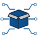 Packet-V2-150px A blue box surrounded by blue wires offering Managed Detection and Response solutions.