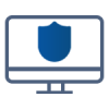 Security-Monitor-150px A blue shield icon.