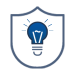Smart-150px A blue light bulb with a managed detection and response system.