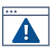 Warning-Window-150px A blue triangle with an exclamation sign representing system security.