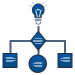 Workflow-V2-150px A blue icon with a light bulb and a Managed Detection and Response.